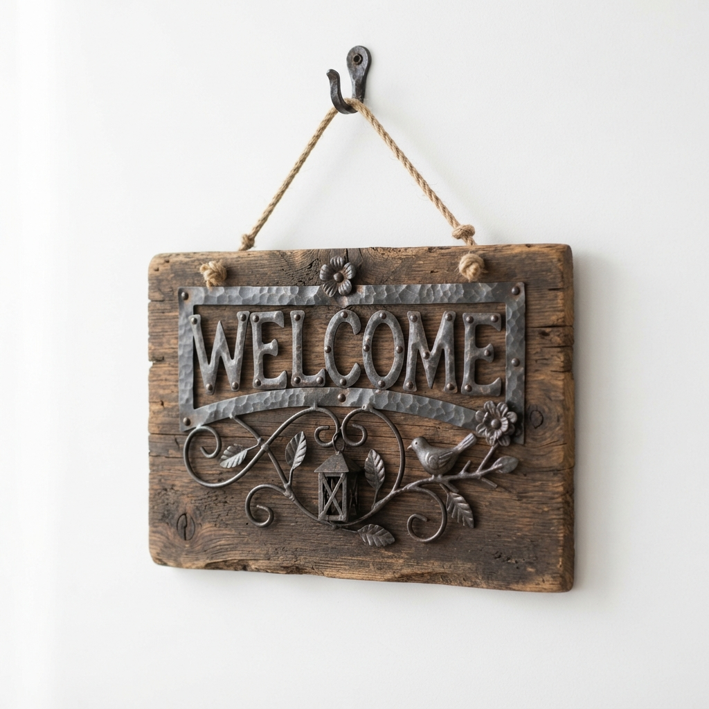 Rustic Welcome Door Sign