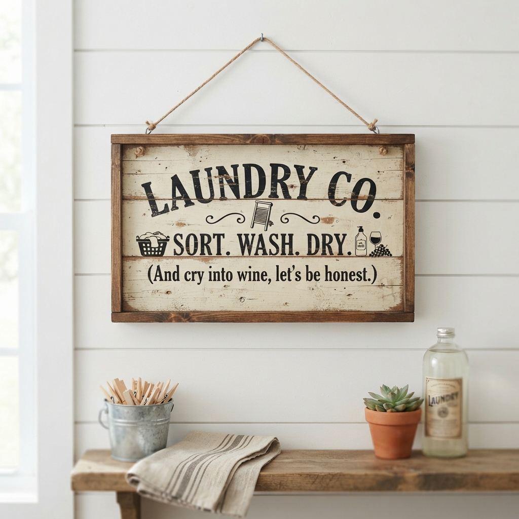 Funny Wooden Wall Sign
