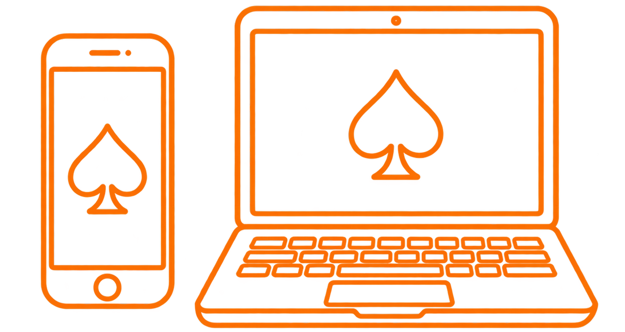 Online Poker Smartphone Illustration