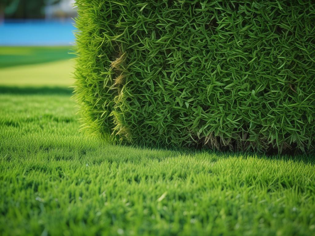 A high resolution of a beautifully manicured lawn with freshly