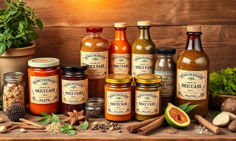 Handgemachte Gewürzprodukte