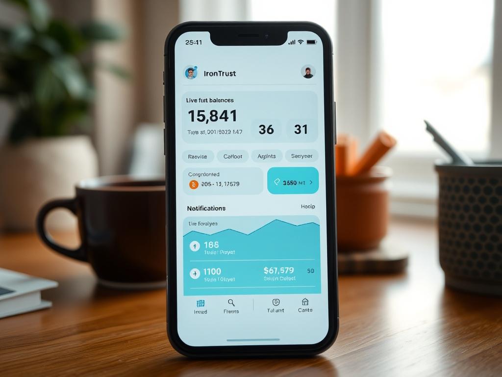 A hyper realistic close up shot of a smartphone displaying