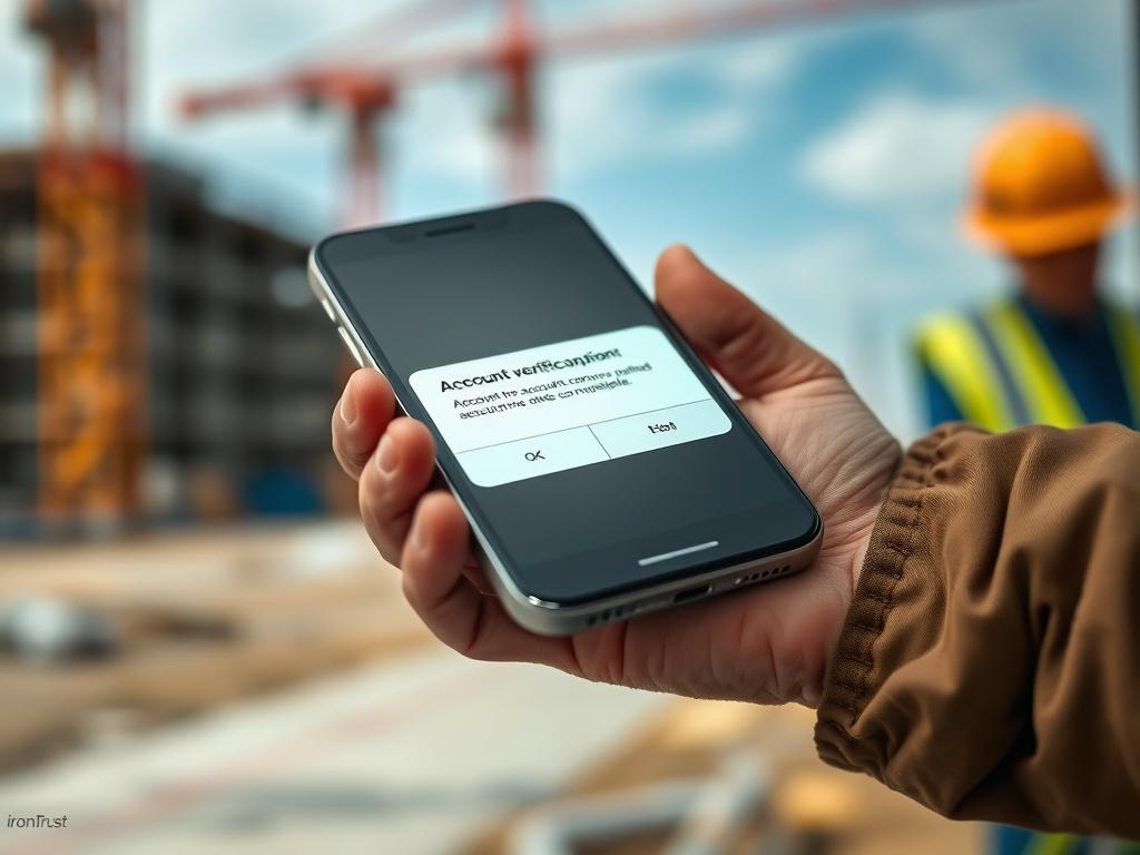 A close up shot of a smartphone displaying a notification