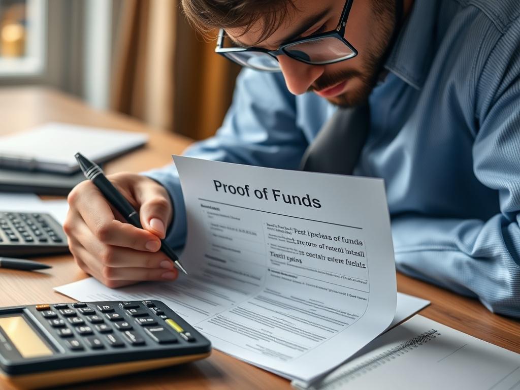 A detailed close up of a financial expert analyzing a