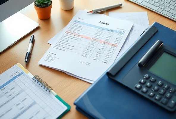 Professional payroll services with payment records and timesheets