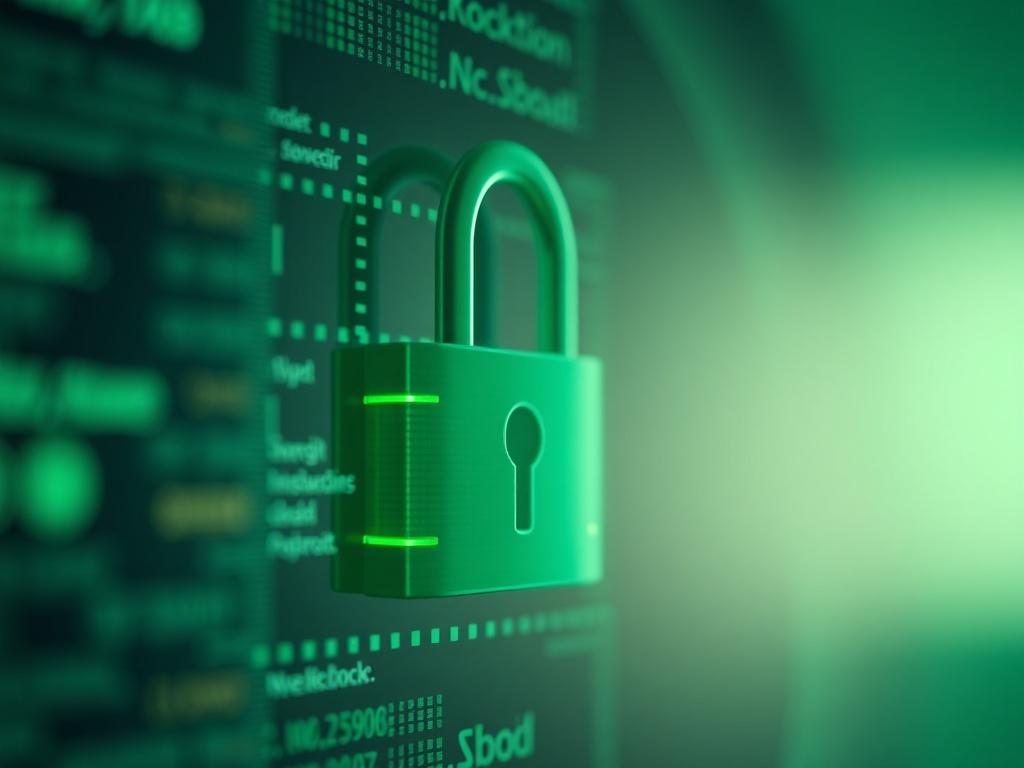 A close up shot of a secure lock on a