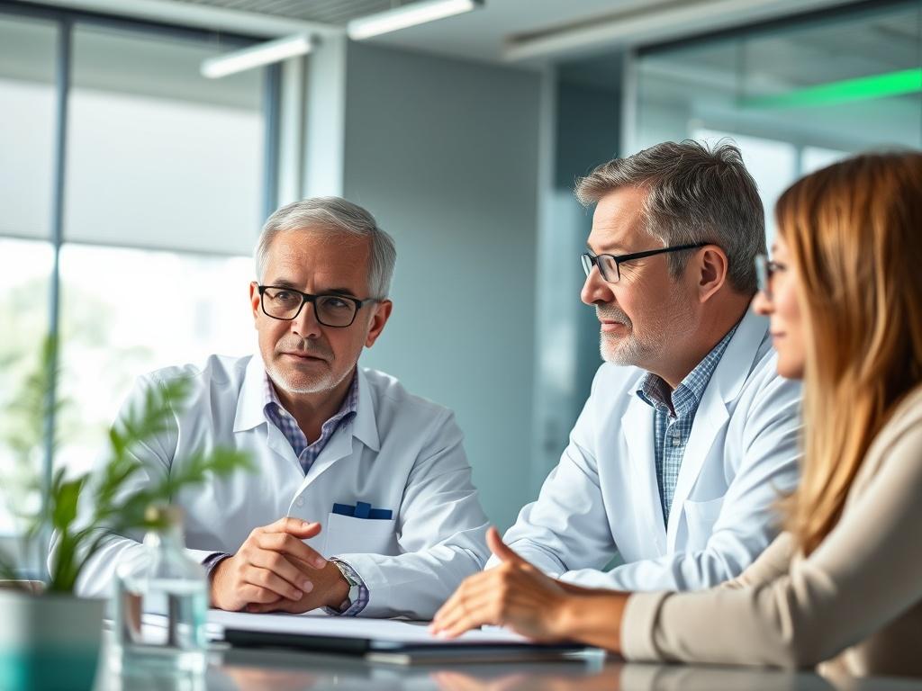 A close up shot of Dr  Alain Bujold and