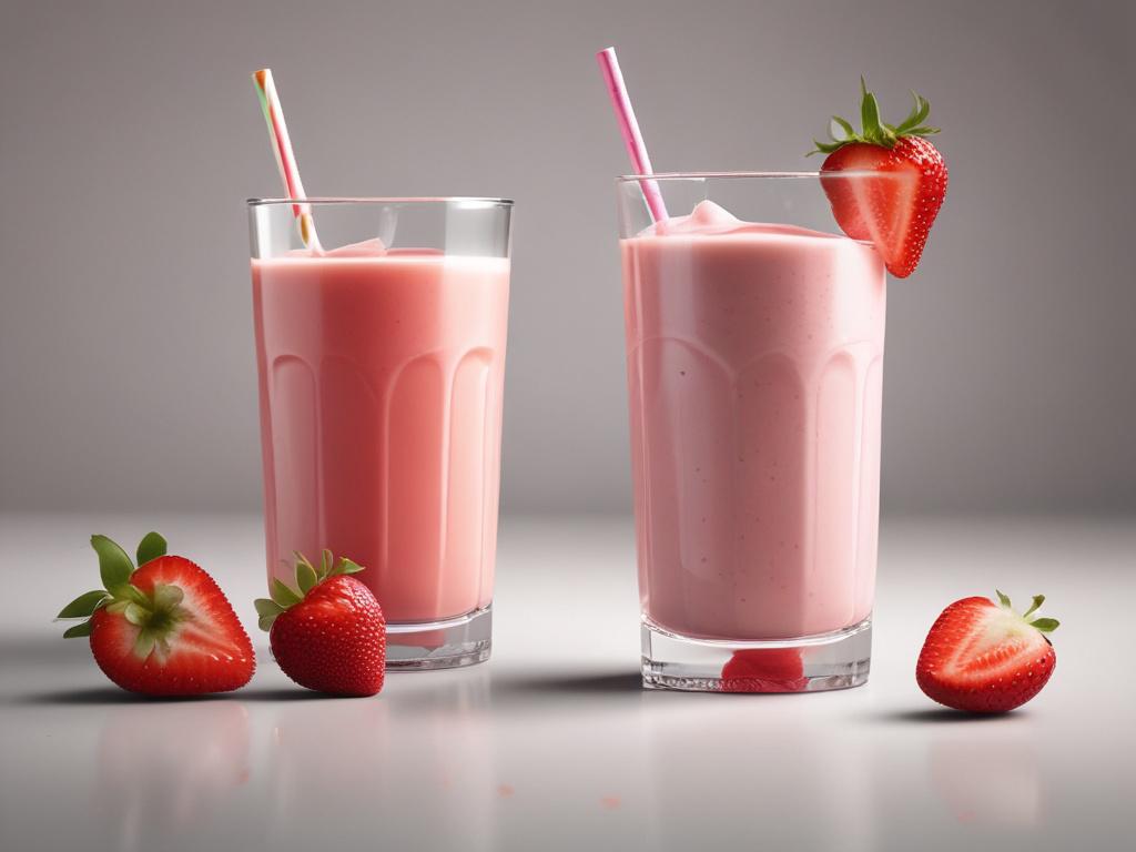 strawberry juice, fresh strawberries, milkshake, refreshing drink, healthy beverage