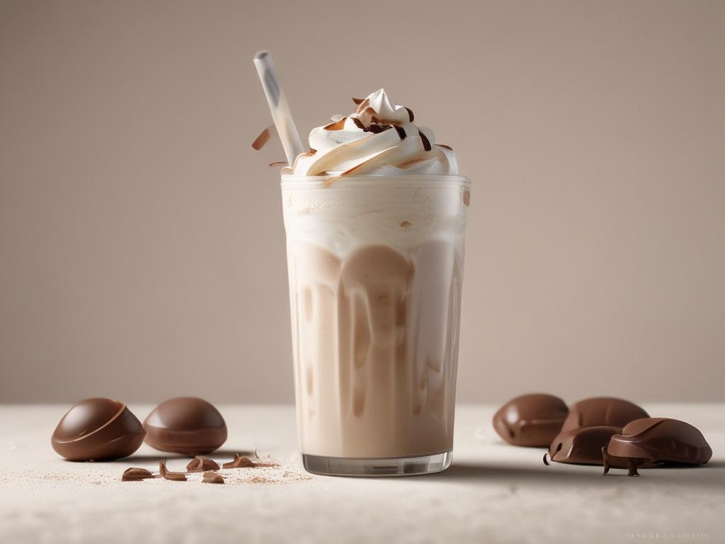 chocolate milkshake, whipped cream, chocolate syrup, refreshing beverage