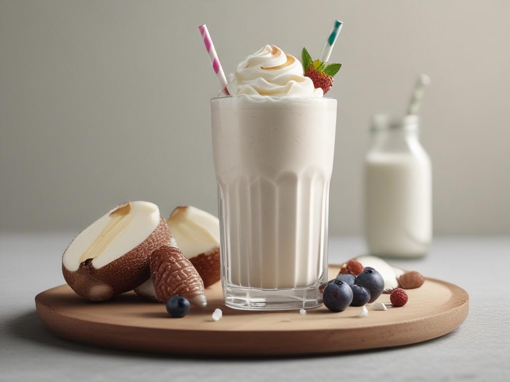 vanilla milkshake, creamy, delicious, dessert, refreshing
