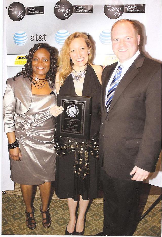 Picture - Tim Kennedy and myself receiving award.jpg