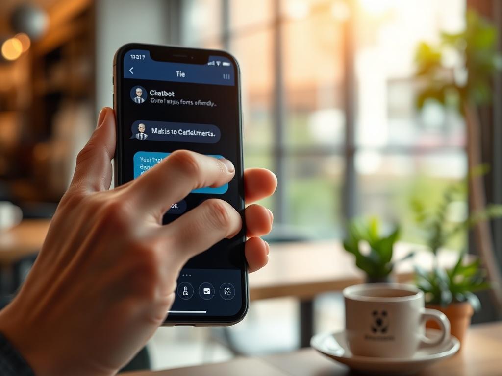 A hyper realistic close up of a smartphone displaying a