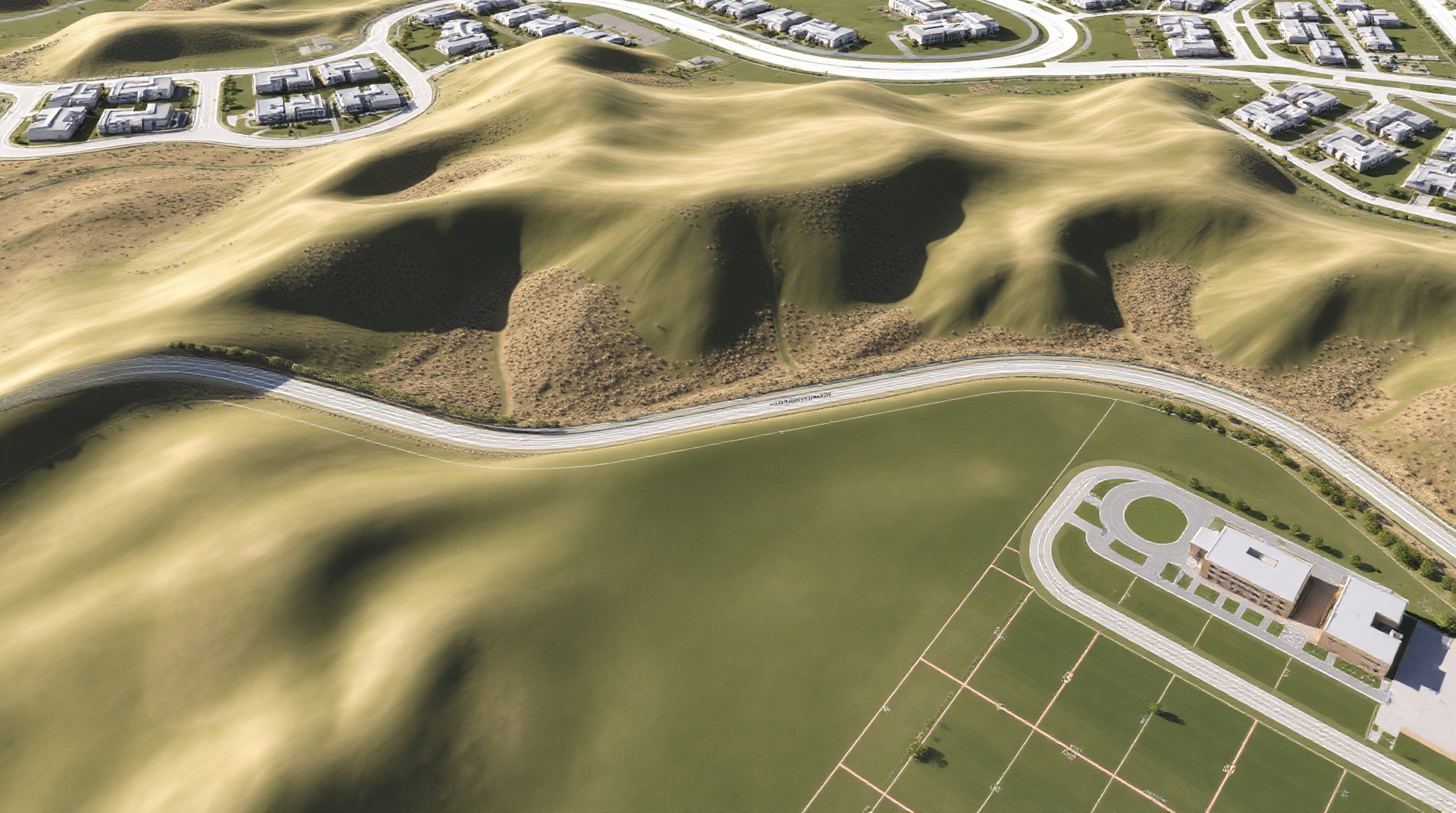 Topographic property development visualization