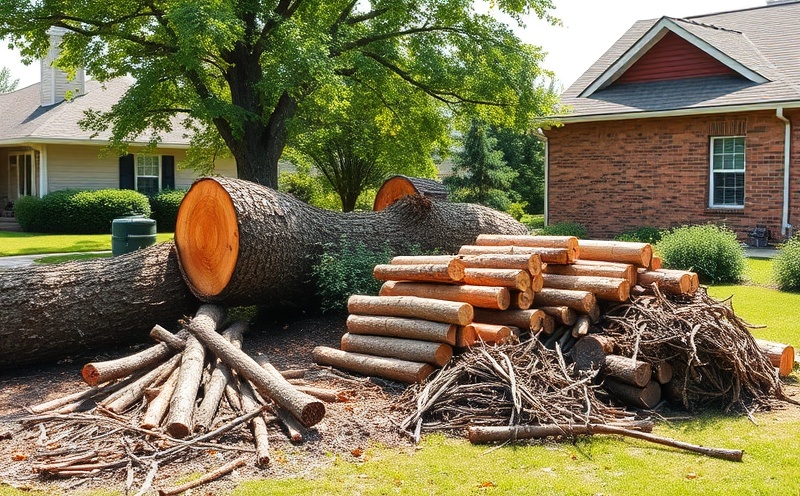 Chop and Drop service - tree removal and log stacking