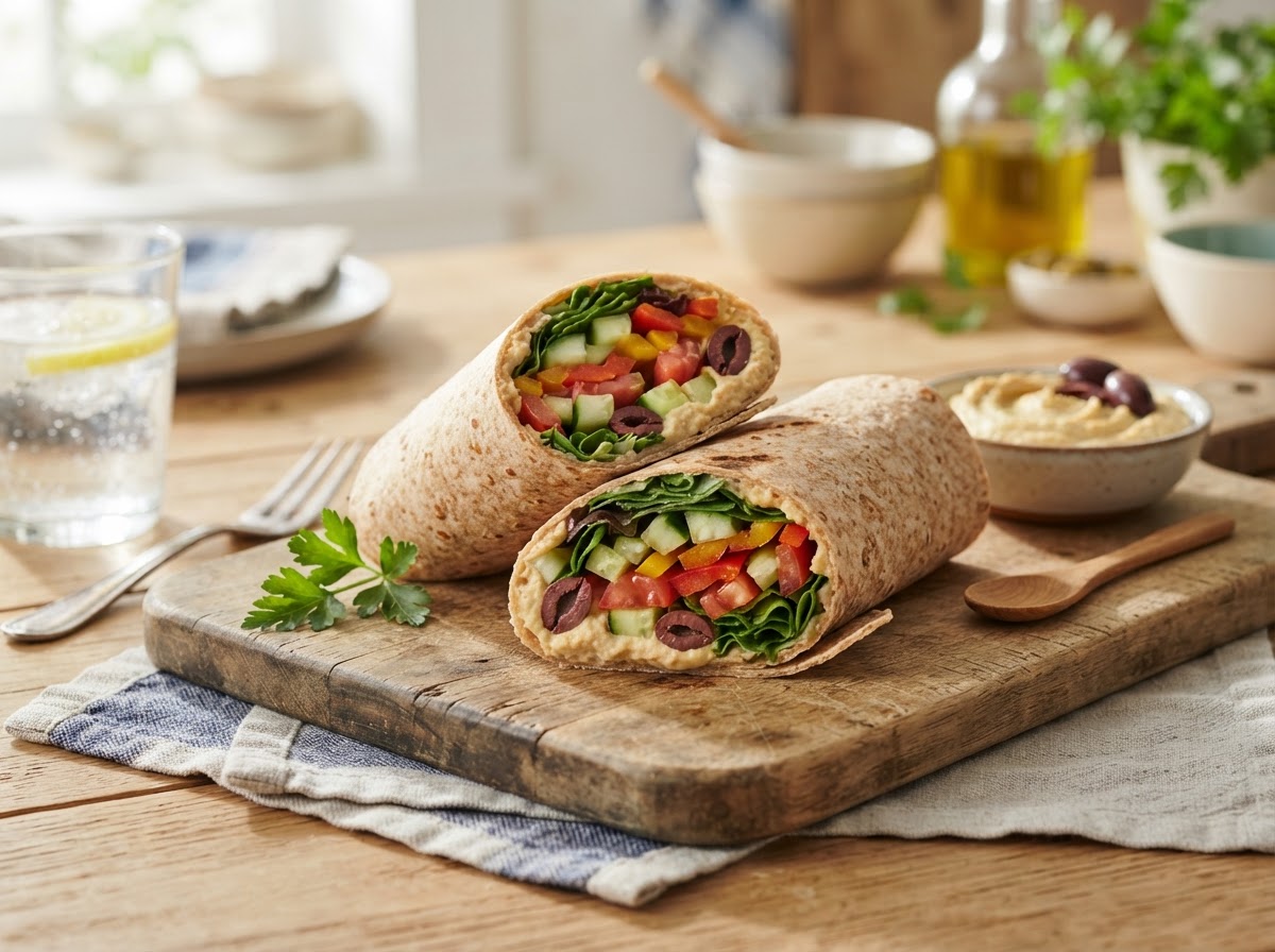 Mediterranean Veggie Wrap