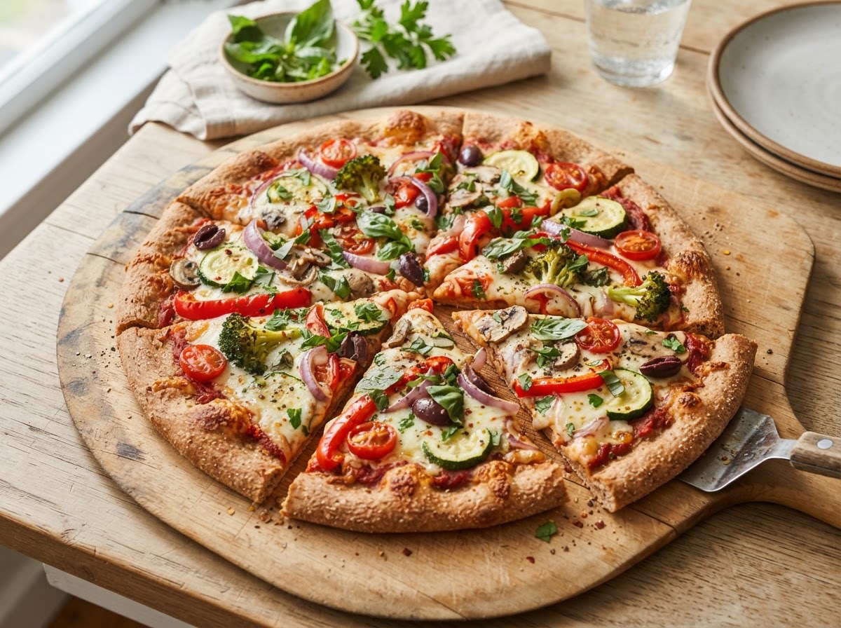 Whole Wheat Veggie Pizza