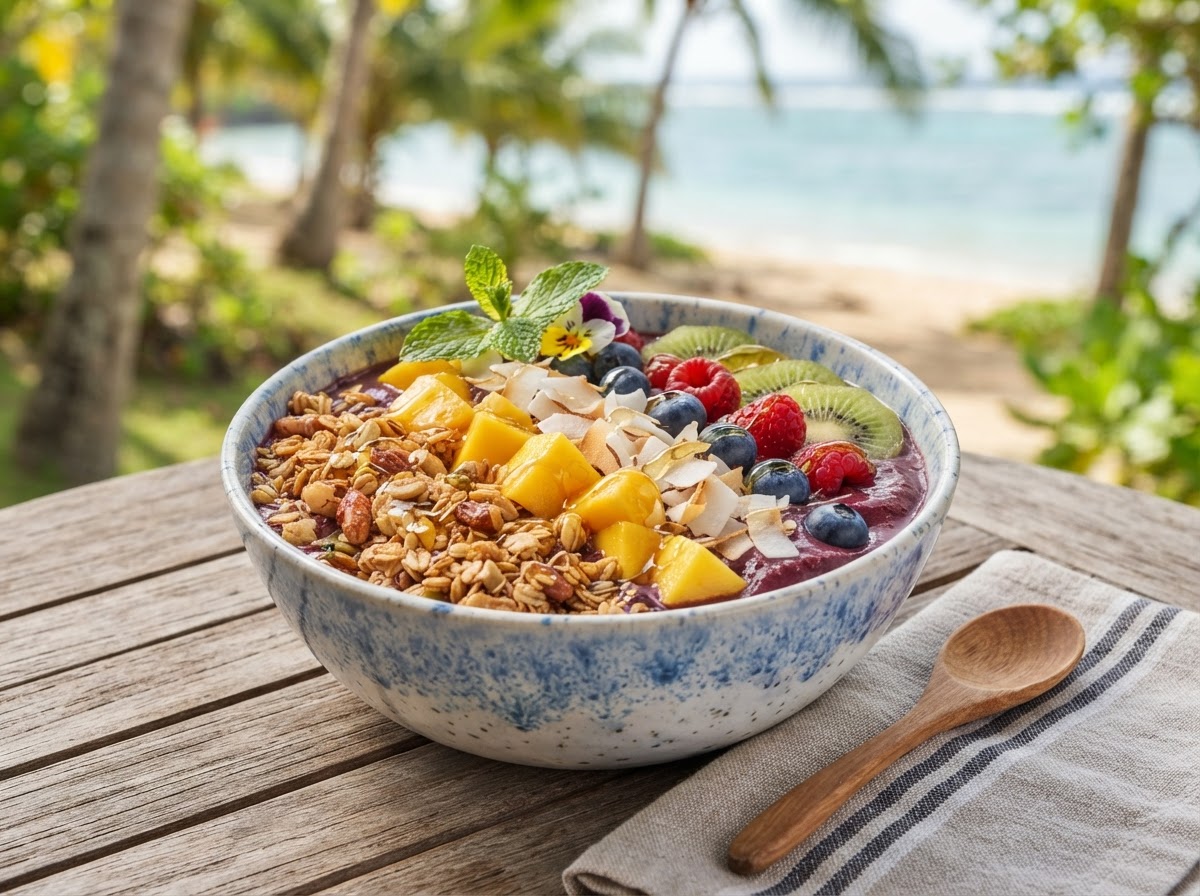 Tropical Acai Bowl with Coconut