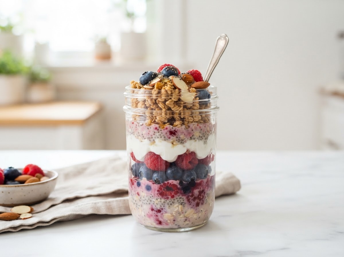 Overnight Oats with Berries