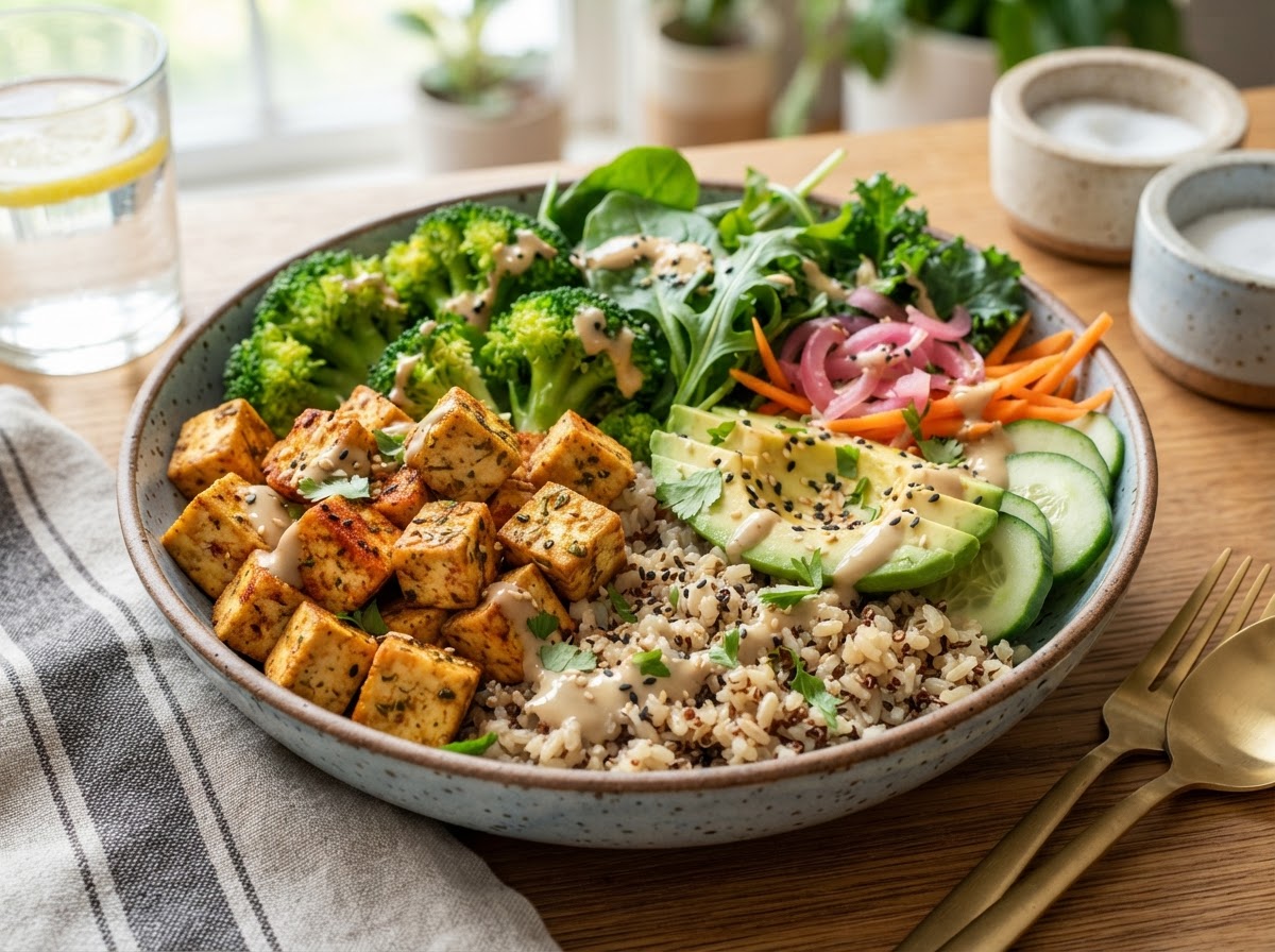 Tofu Power Bowl with Tahini