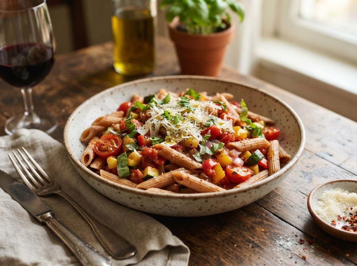 Whole Wheat Pasta with Vegetables