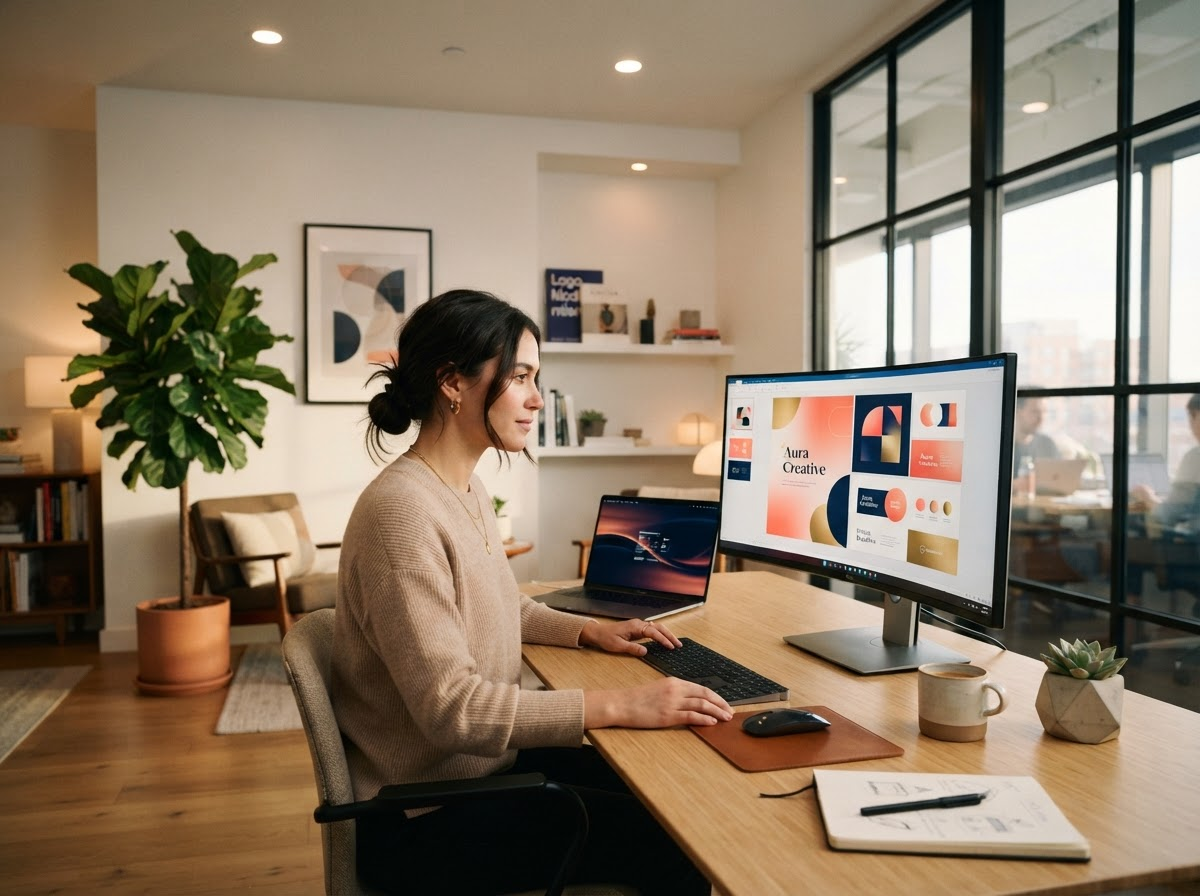 Creative agency workspace