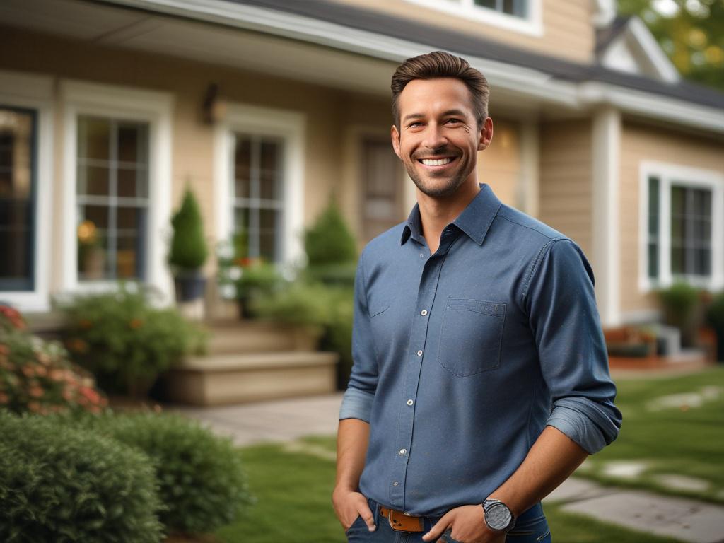 A warm and inviting image of a welcoming host standing