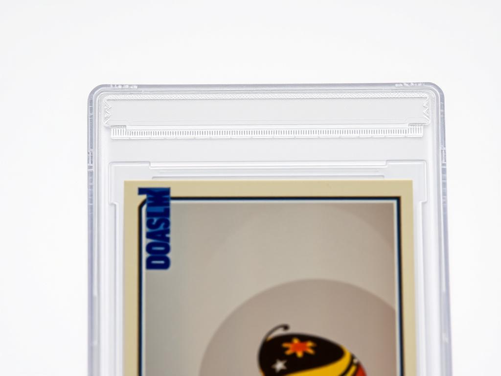 A close-up, high-resolution image of a PSA-graded sports card displayed in a protective holder. The card features vibrant colors and intricate details, showcasing its quality. The background is simple and clean, emphasizing the card and its grading label.