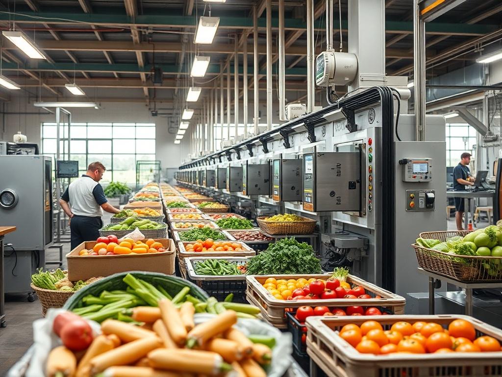 A high resolution image of an AI driven food production