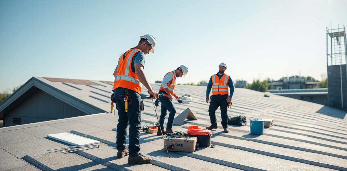 Contractor working on job site