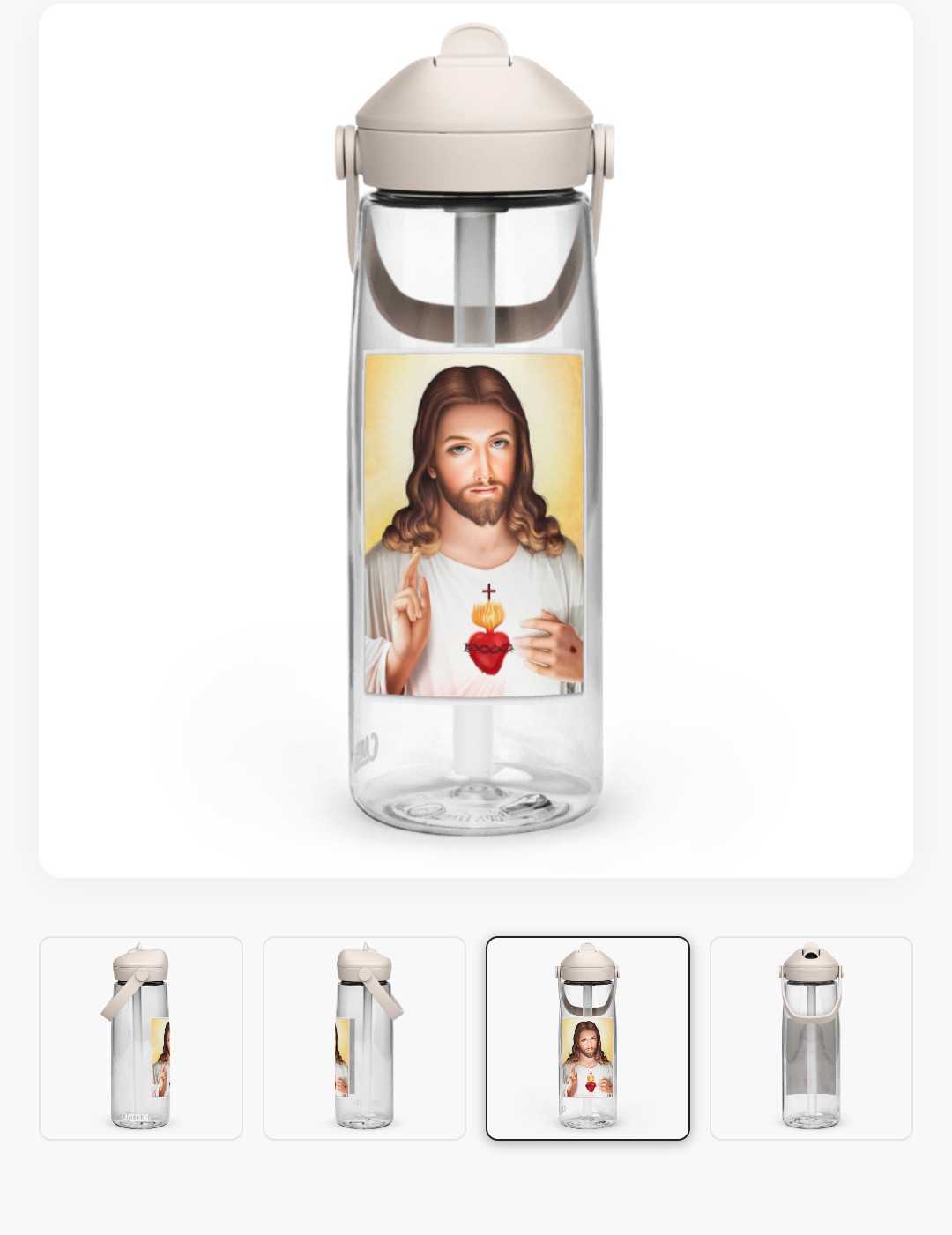 Flip Straw Water Bottle