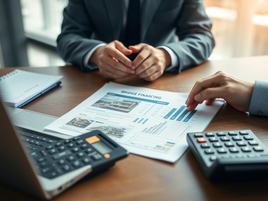 A close up shot of a business professional reviewing financial