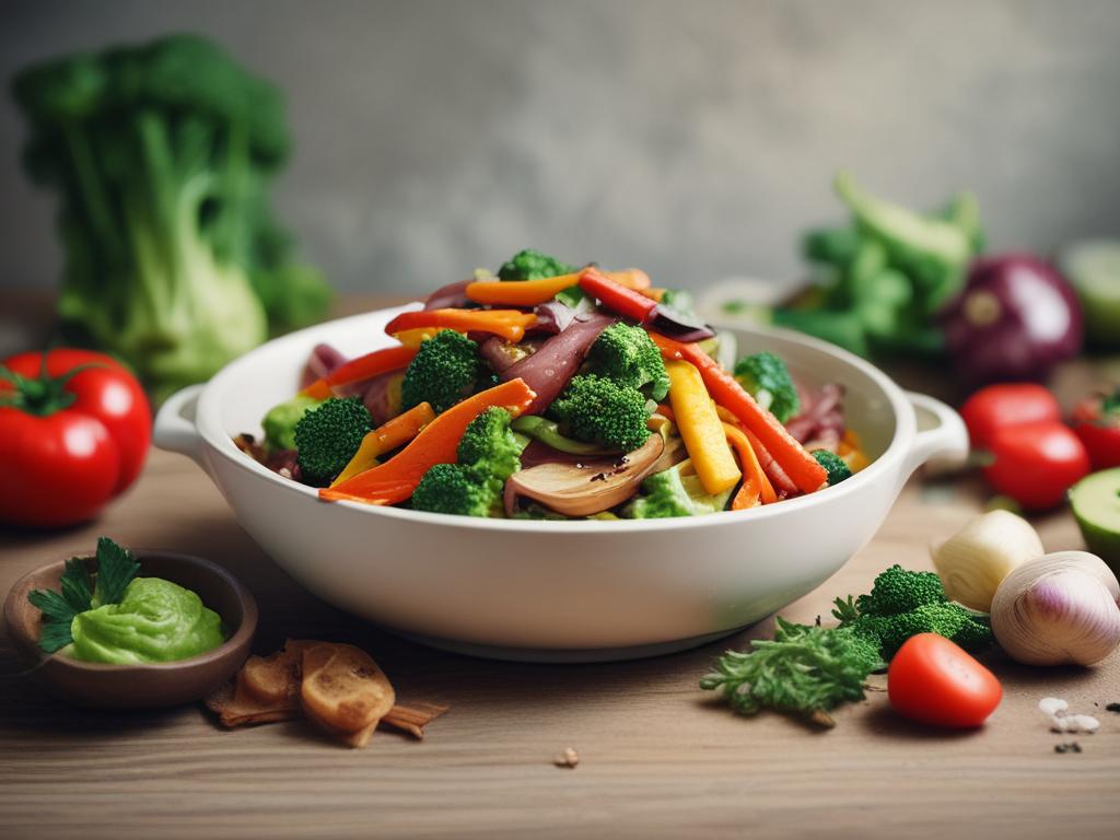 Vegetable Stir Fry, colorful vegetables, healthy cooking