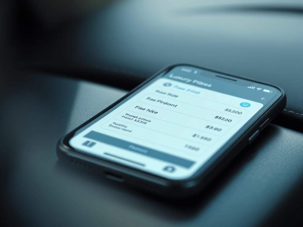 A close up view of a smartphone displaying a simple,