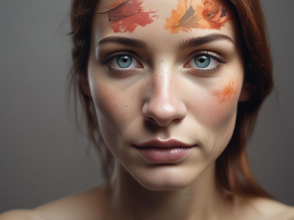 photography, body art, portrait, creativity, artistic expression