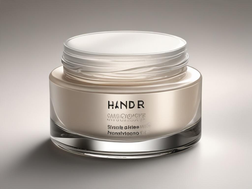 A close up shot of an elegant anti aging cream