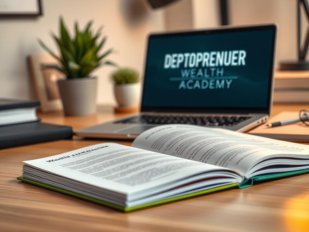 A close up shot of a modern, organized workspace featuring