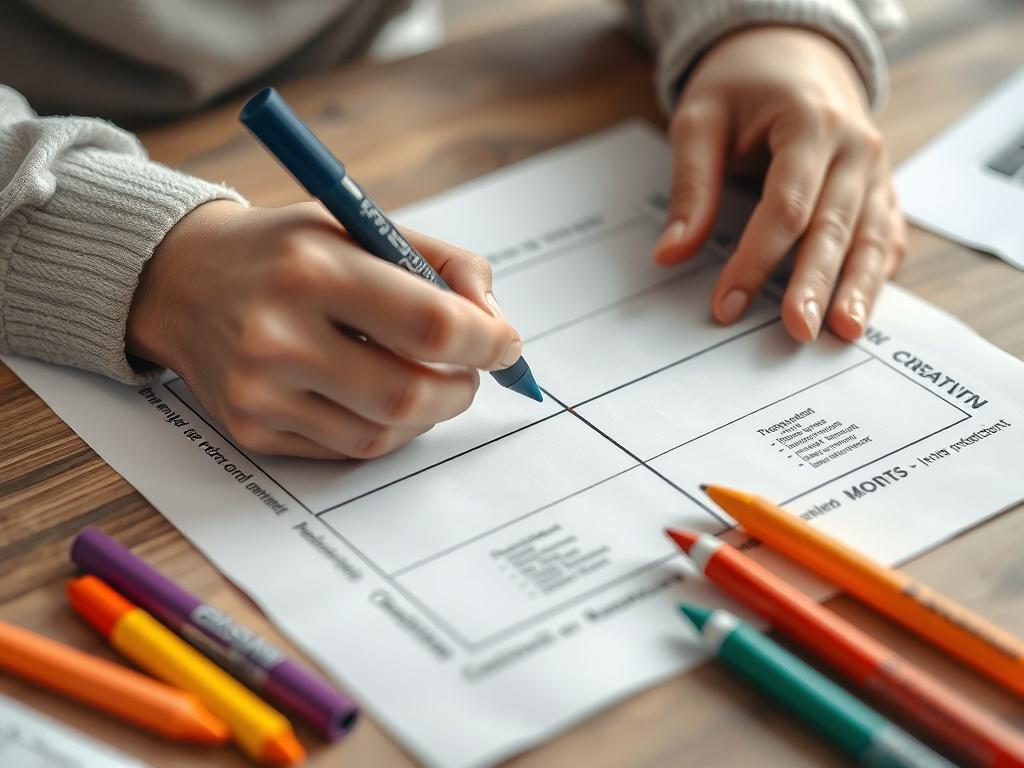 A close up of a person working on a quadrant