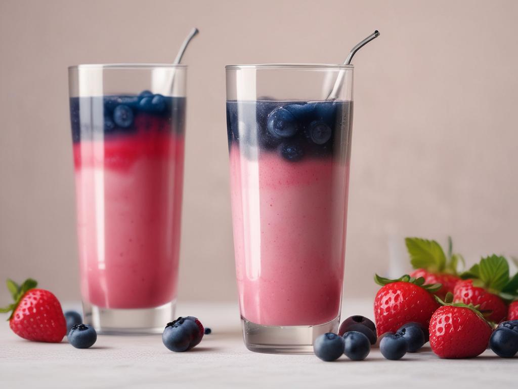 berry juice, strawberries, blueberries, raspberries, healthy beverage