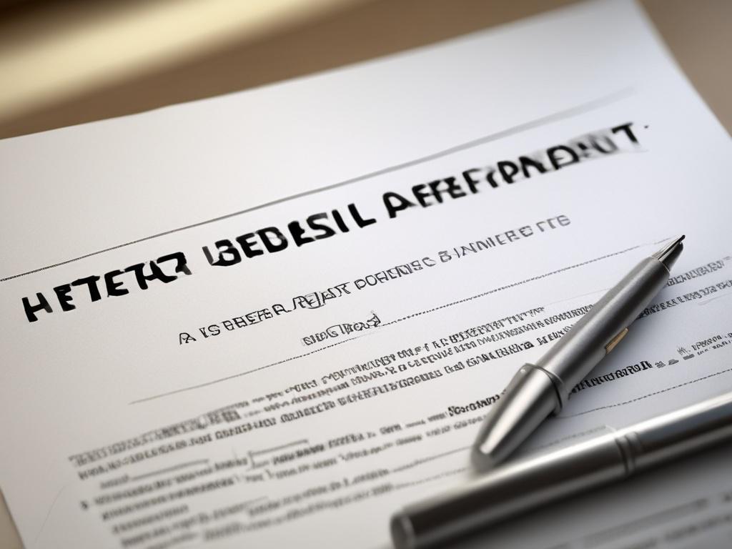 close up shot of a life settlements agreement document, sophisticated
