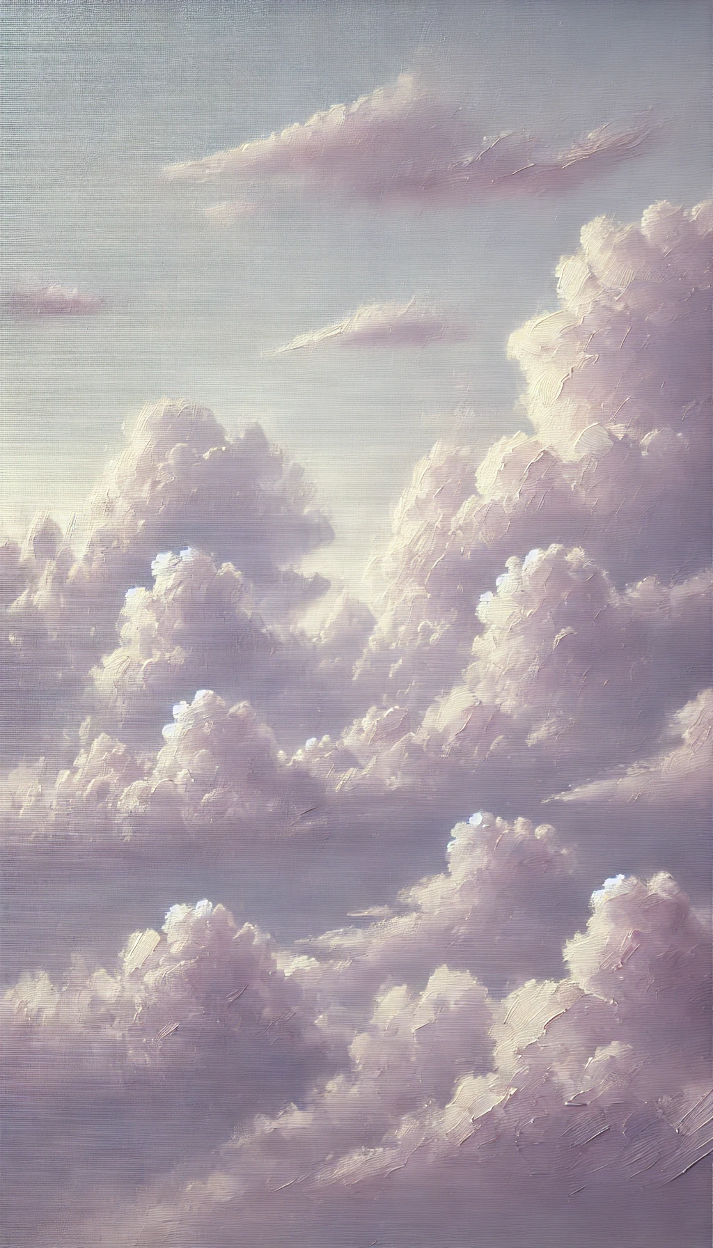 dall·e 2024-08-27 19.15.01 - a vertical oil painting of soft, deepened light purple clouds, with no frame. the clouds are depicted in a gentle, smooth style, with visible brushstr.webp