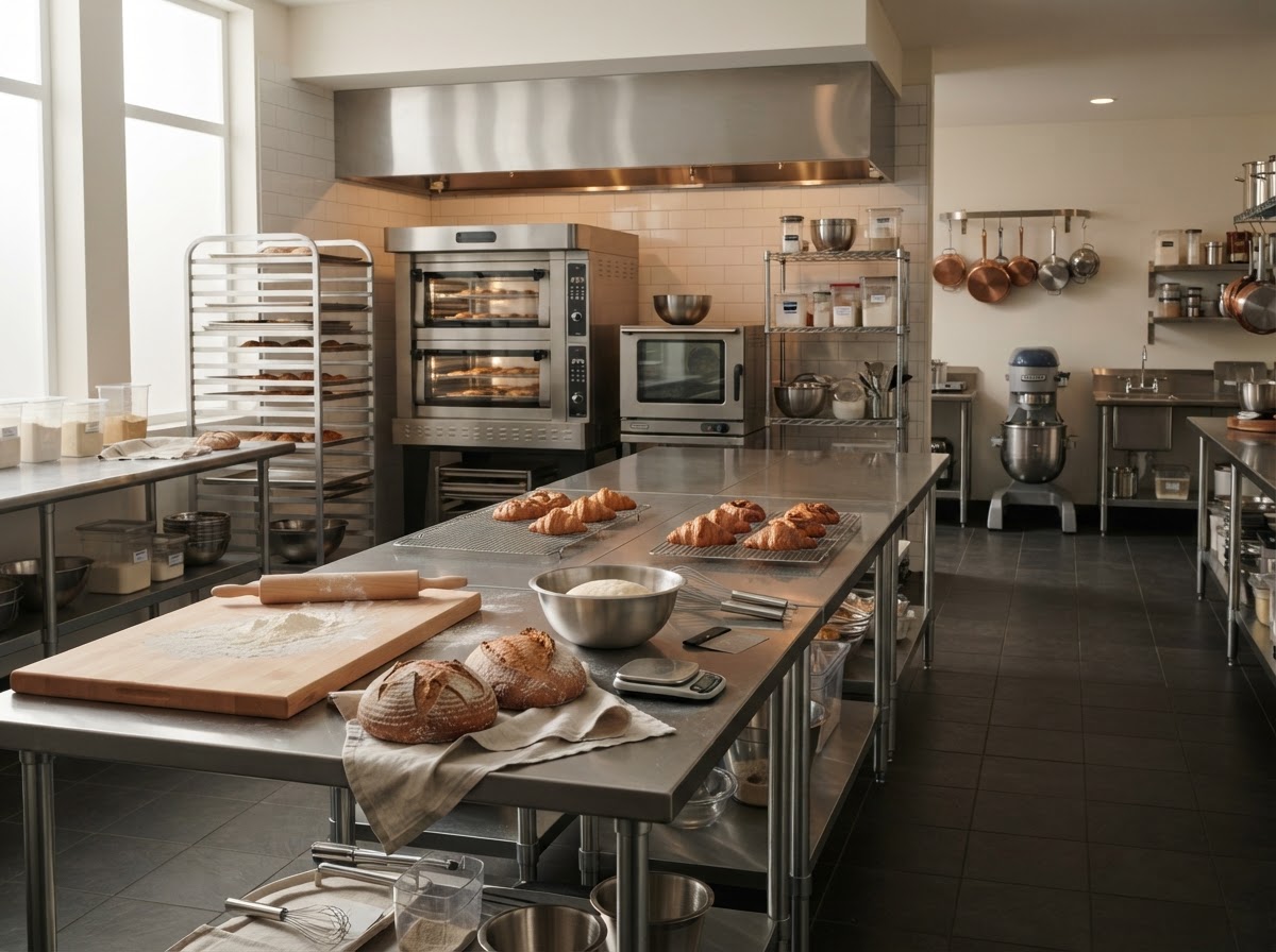 Hotel & bakery commercial kitchen