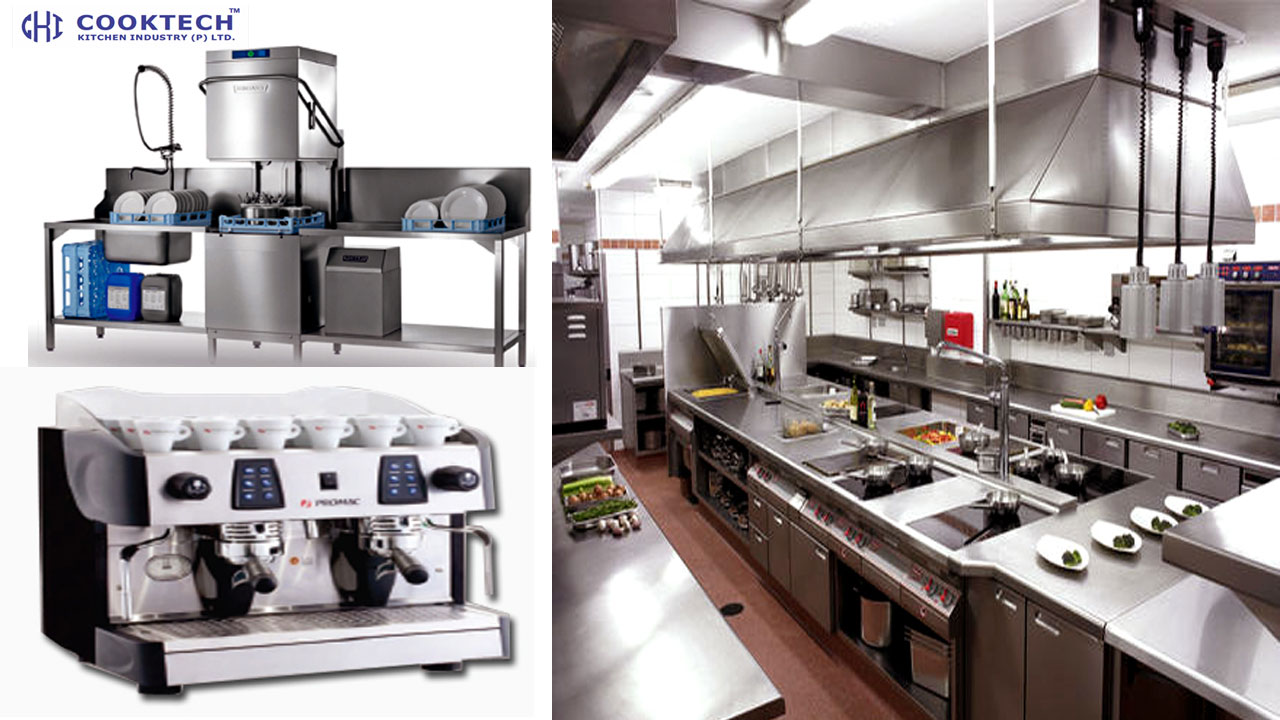 Restaurant kitchen equipment supplied by COOKTECH Kitchen Industries in Delhi