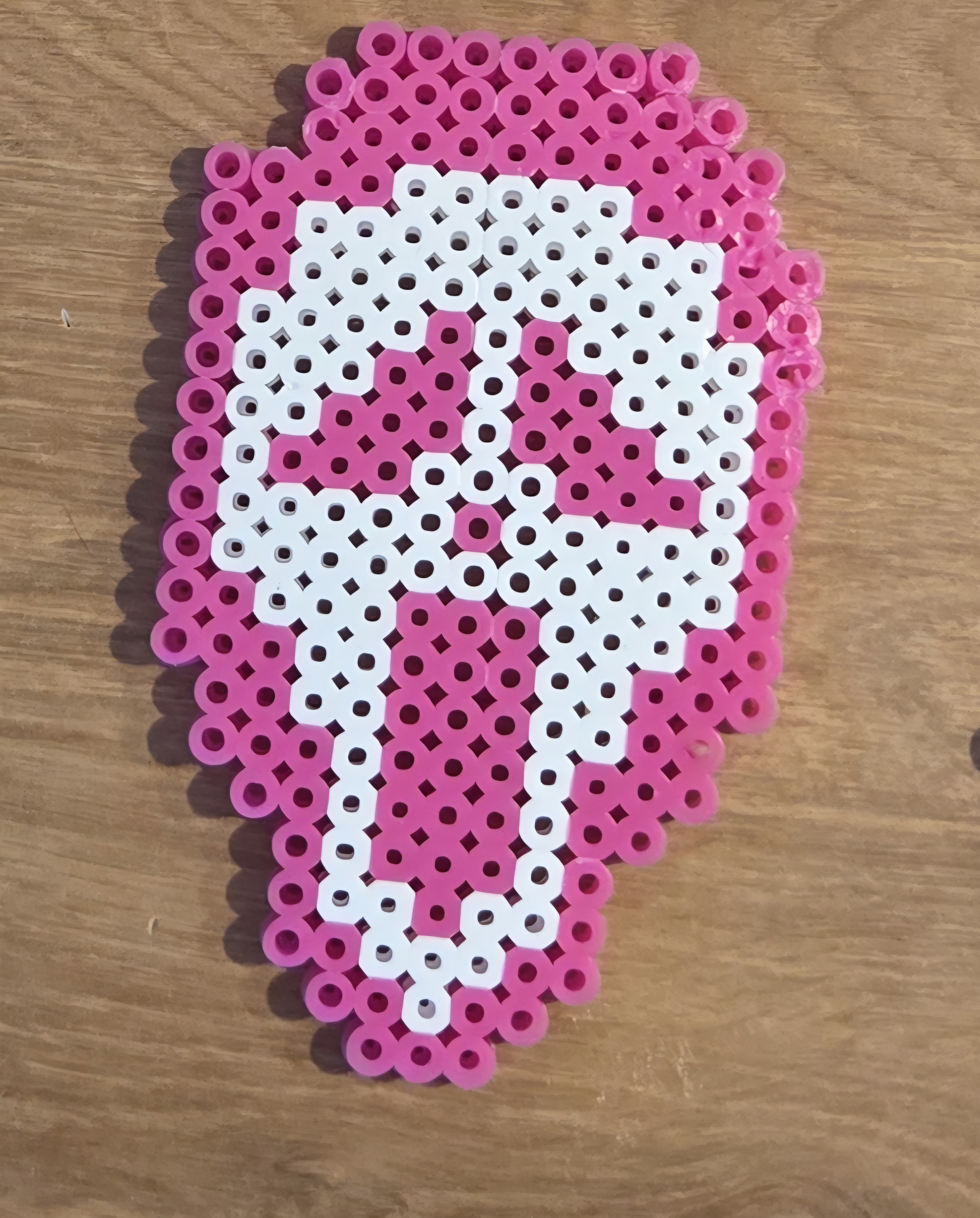 Ghost Face perler bead art