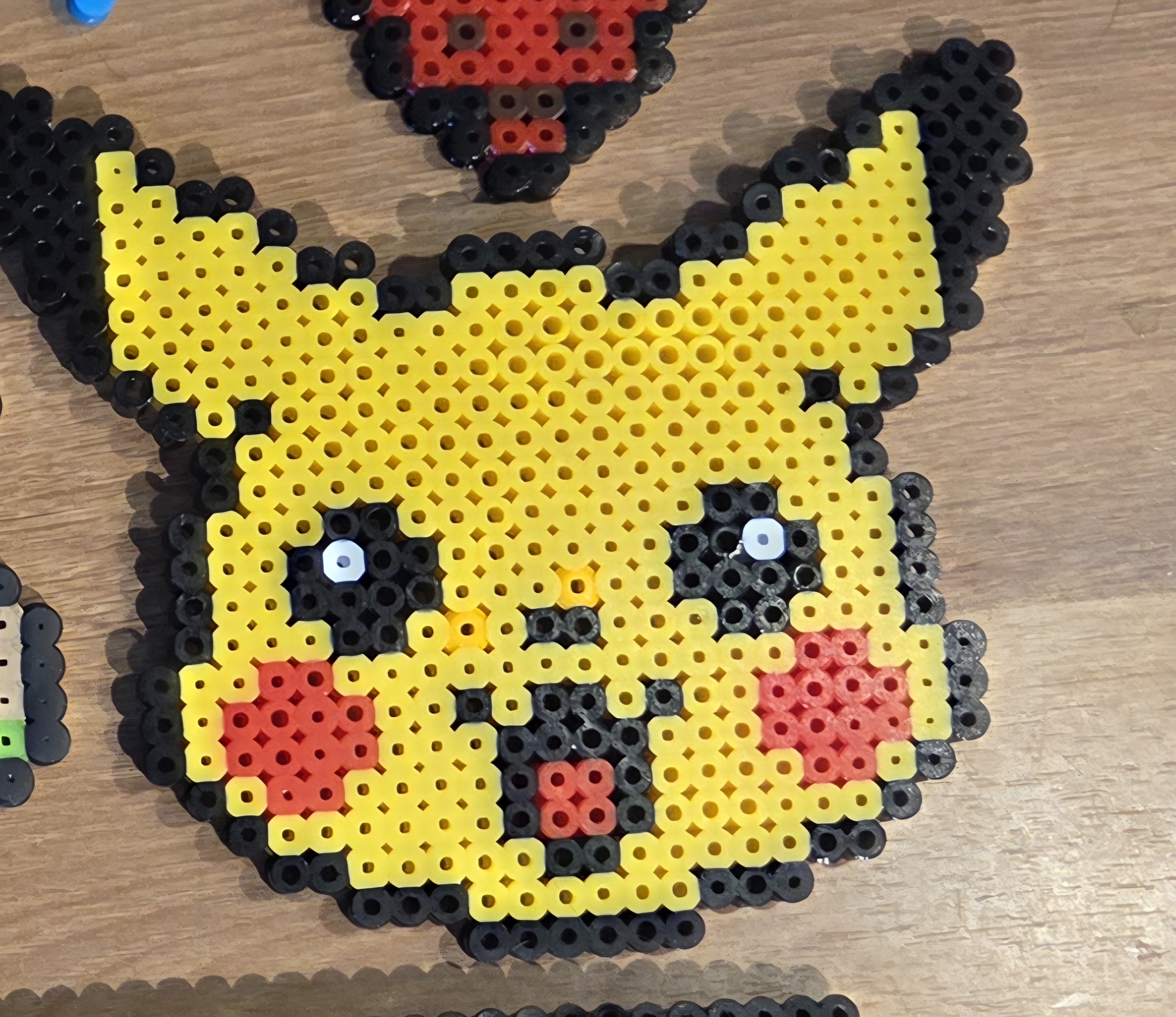 Pikachu perler bead art