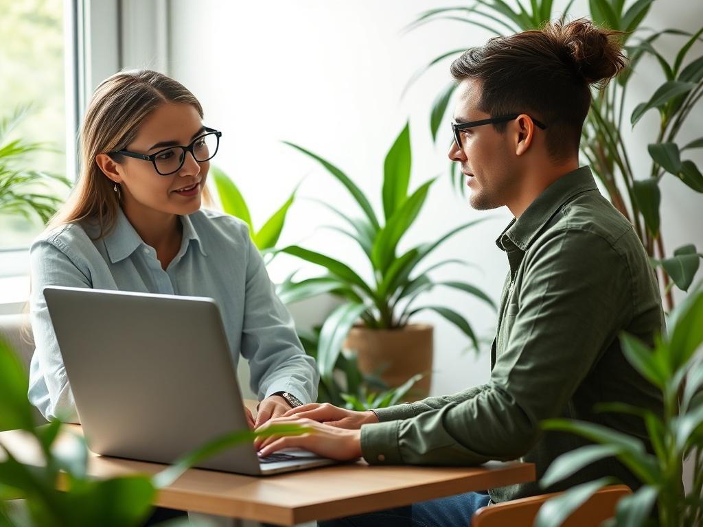 A professional coach and a student engaged in a one