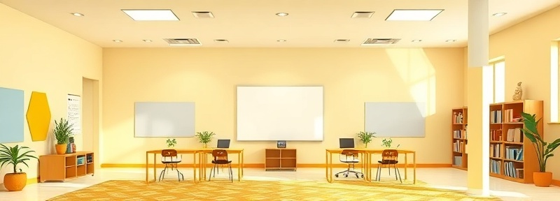 Decorative classroom learning environment background