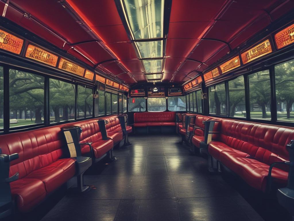 **AI Image Generation Prompt:**

Create a realistic high-resolution photo that captures the essence of a party bus excursion in Savannah. The image should feature a vibrant, well-decorated party bus parked along a picturesque, tree-lined street. The bus should be the sole subject of the photo, showcasing its colorful exterior and lively interior glimpsed through the windows. Surround the bus with iconic Savannah elements like historic buildings, hanging Spanish moss, and cobblestone streets to set the scene