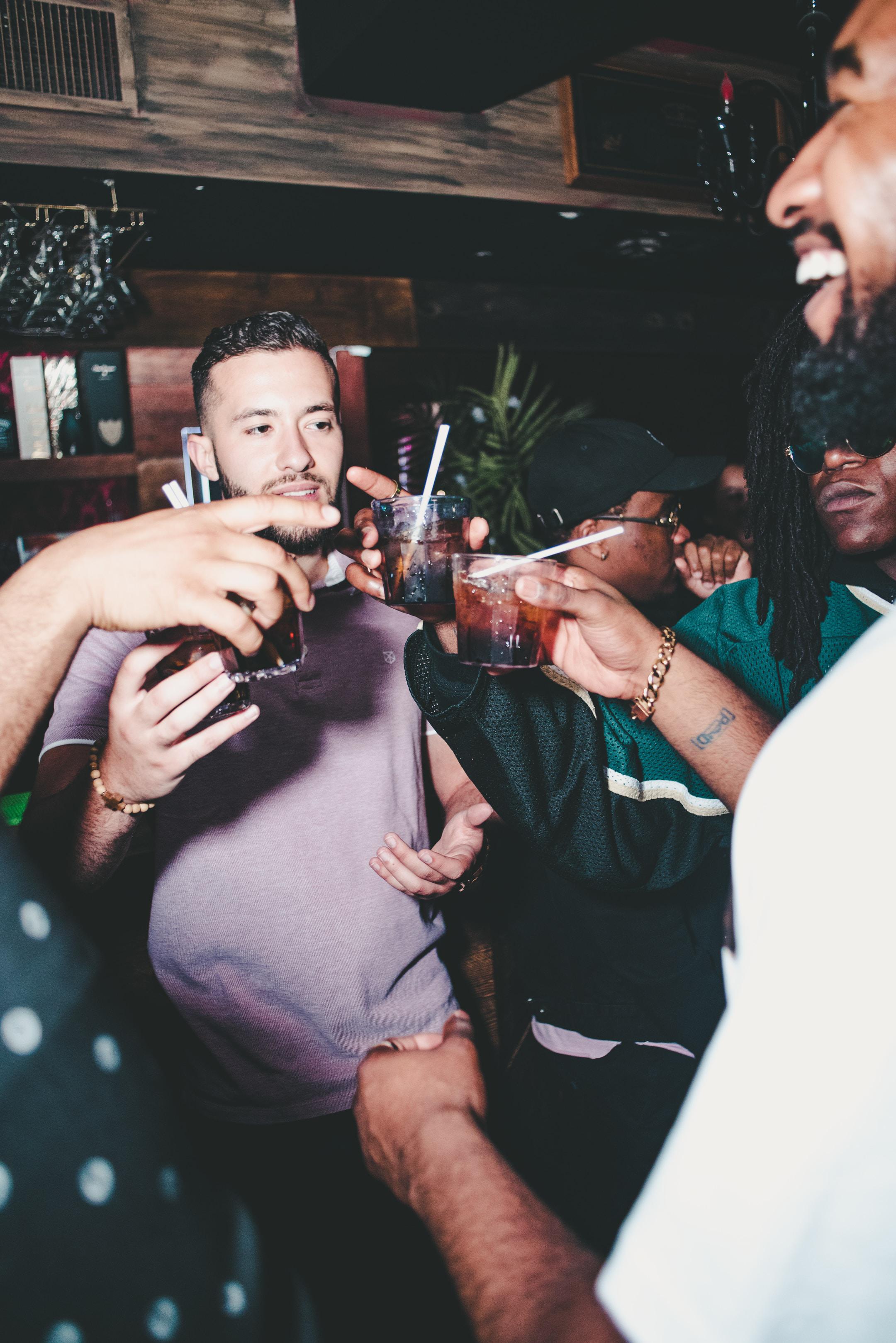 A party with cocktails.