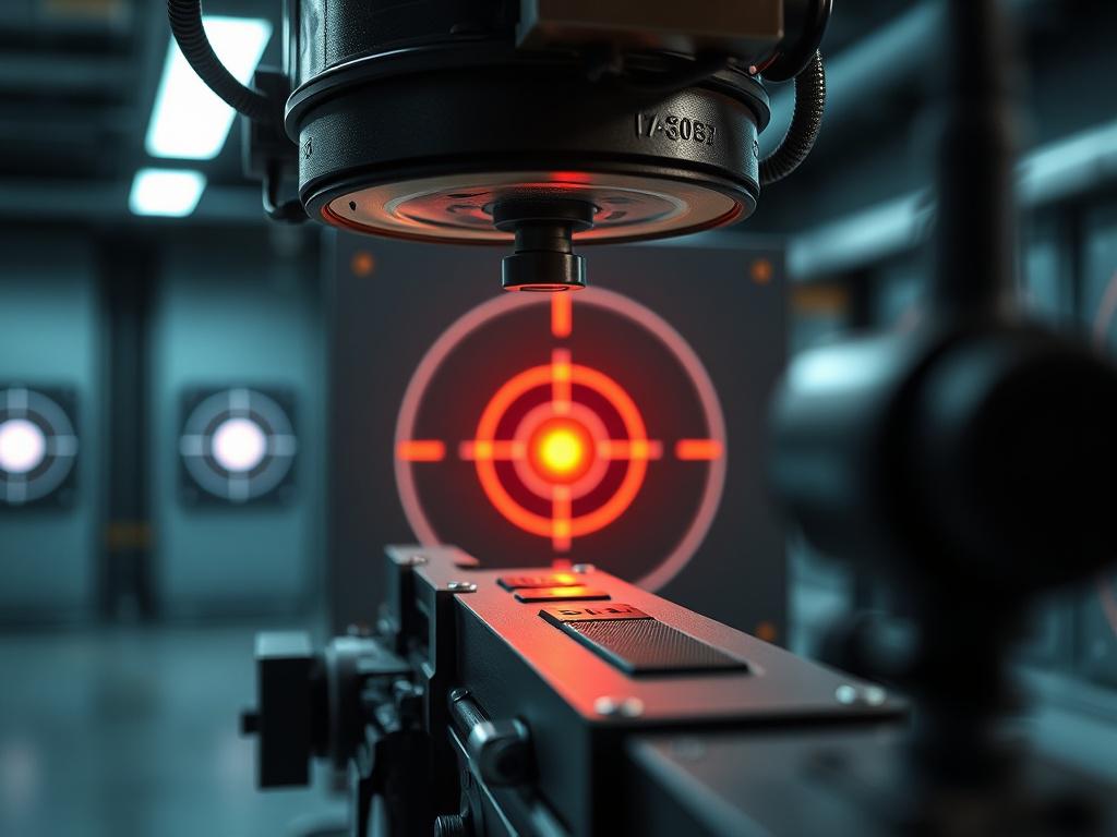 A hyper realistic close up shot of a ballistic testing