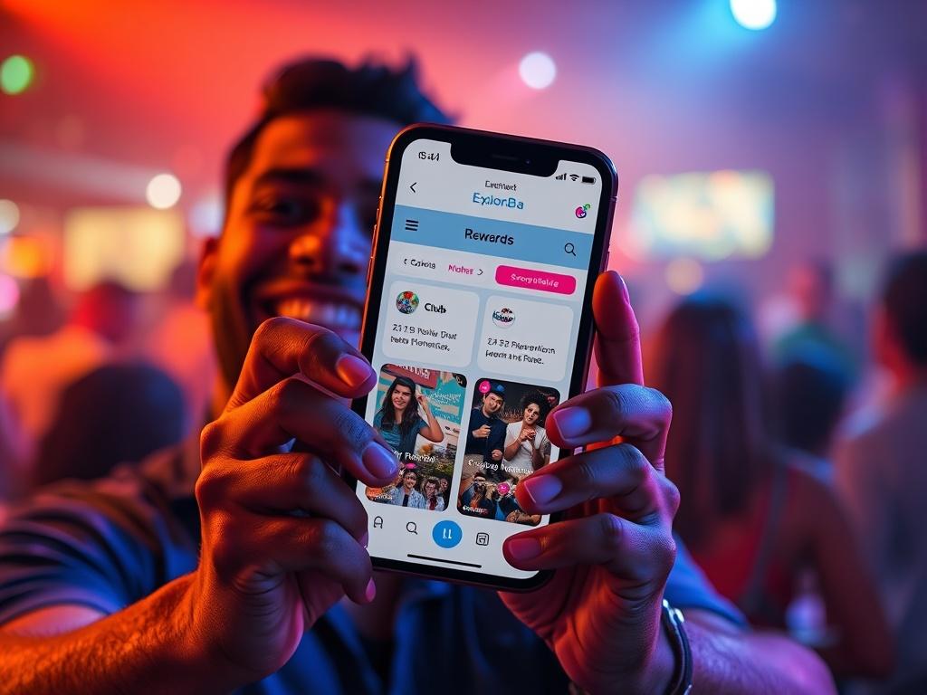 A realistic high resolution of a person holding a smartphone